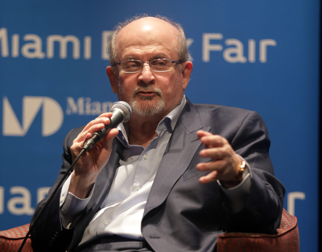 fl-books-and-books-hosted-booker-prize-winning-international-bestselling-author-salman-rushdie-as-he-launches-his-new-novel-quichotte-presented-in-colloboration-with-miami-book-fair-at-miami-dade-col