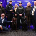 NYPD K9 Visit John & Margo Catsimatidis at WABC -1