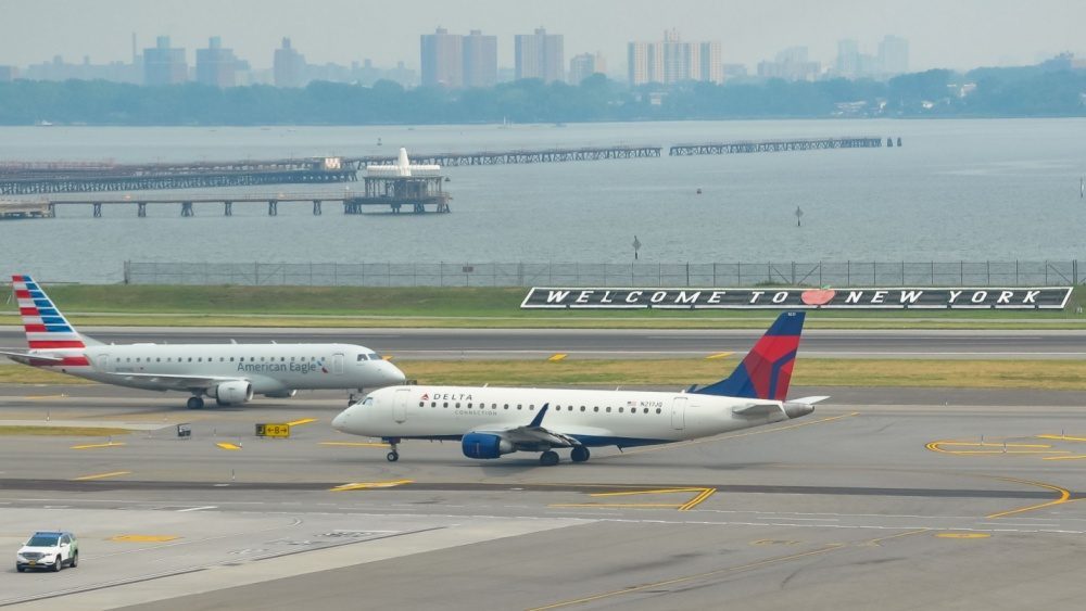 Two Delta planes collide on tarmac of New York’s LaGuardia Airport, leaving flight attendant injured