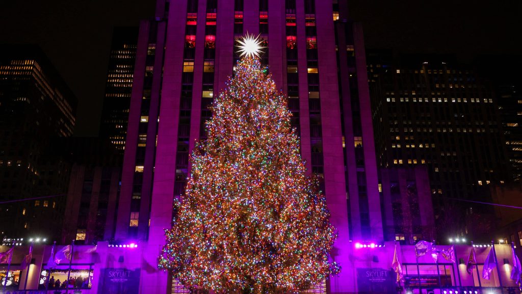 Rock Center Christmas Tree Gets Lit