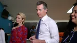 governor-of-u-s-state-of-california-gavin-newsom-and-his-wife-jennifer-siebel-newsom-visit-the-premises-of-a-migrant-assistance-office-in-san-salvador