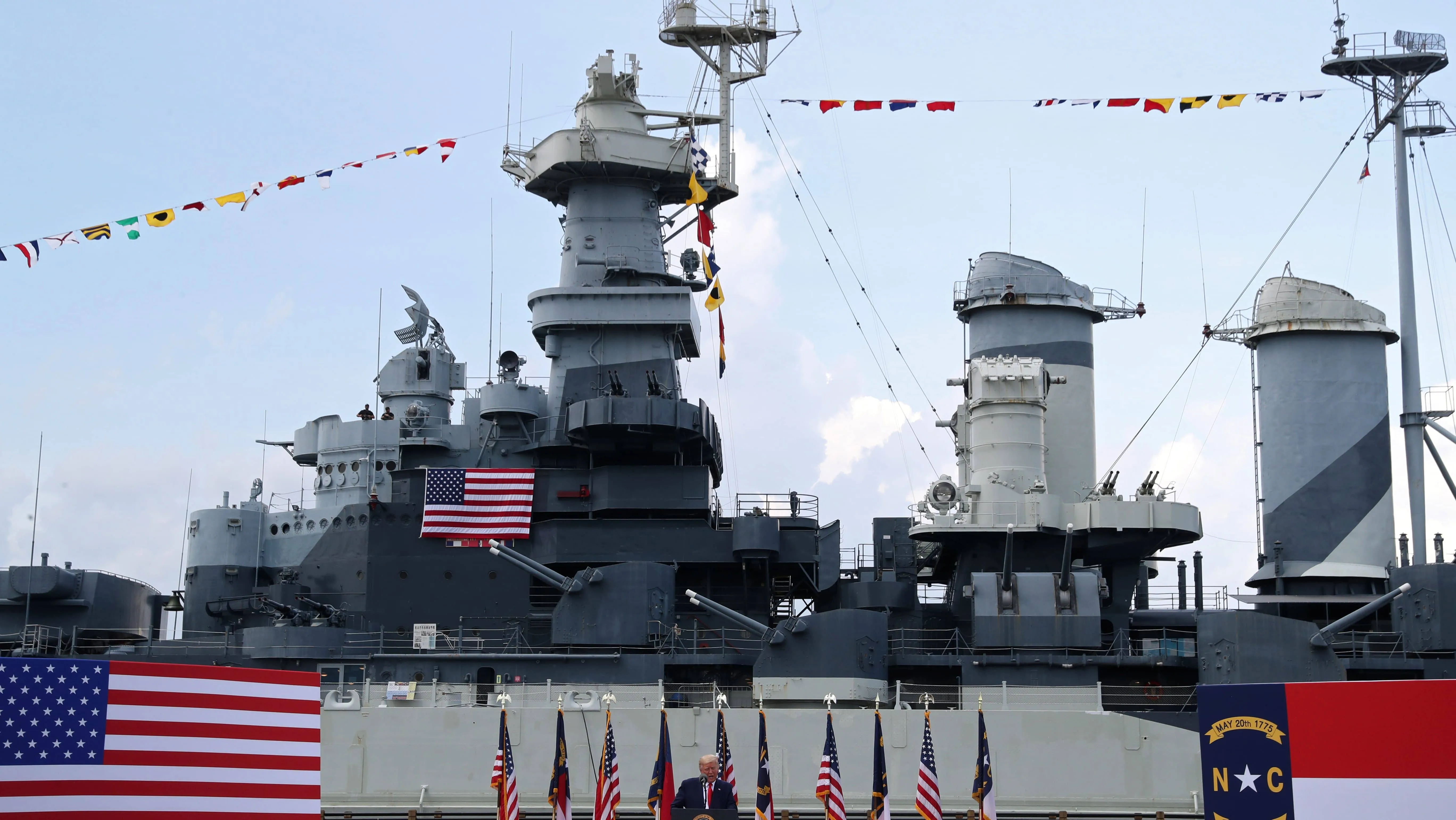 u-s-president-trump-delivers-speech-at-the-uss-battleship-north-carolina-in-wilmington-north-carolina