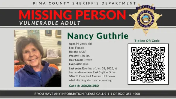FBI Announces $50,000 Reward for Information in Disappearance of Nancy Guthrie