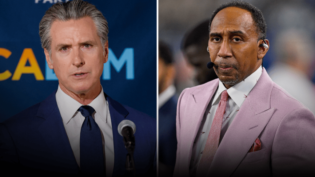 Stephen A. Smith CALLS OUT Gavin Newsom…