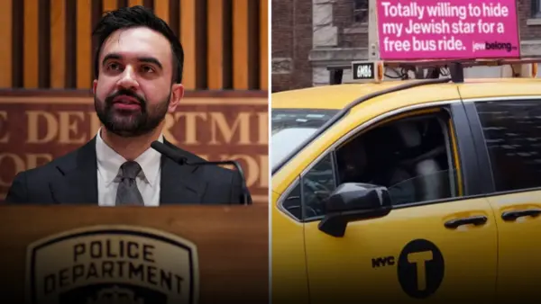Anti-Antisemitism Taxi Ad Pulled After Mamdani Bus Swipe