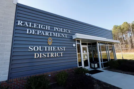raleigh-police-district-headquarters-near-where-unarmed-black-man-who-died-after-police-encounter-in-north-carolina