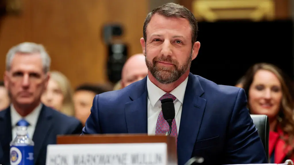 u-s-senator-markwayne-mullin-tesifies-before-a-senate-homeland-security-and-governmental-affairs-committee-confirmation-hearing-in-washington