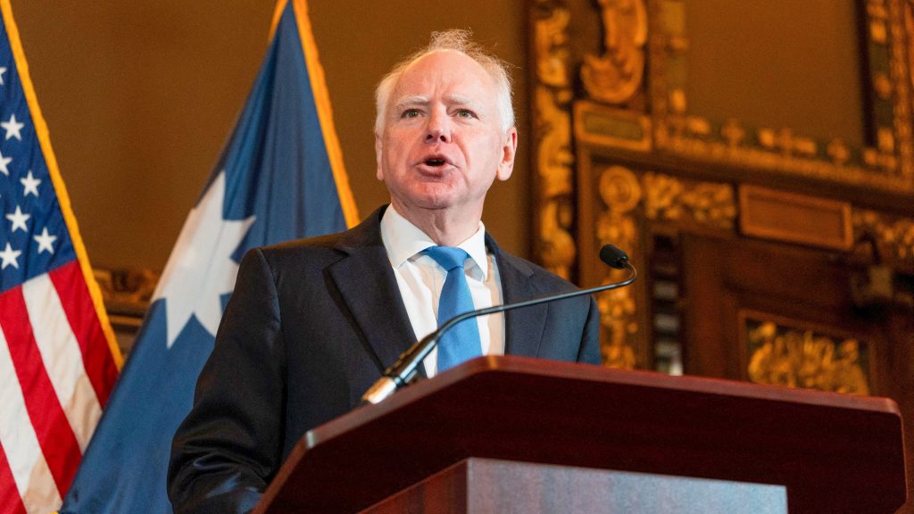 Walz Says Only Dems. Have Good Ideas