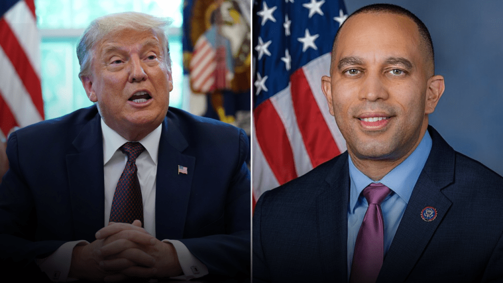 Trump Fires Back at Jeffries