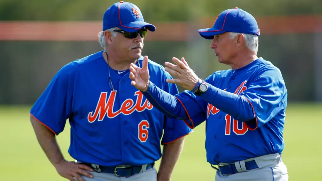 new-york-mets-manager-collins-and-mets-minor-league-manager-backman-speak-during-the-mets-mlb-baseball-spring-training-workout-in-port-st-lucie
