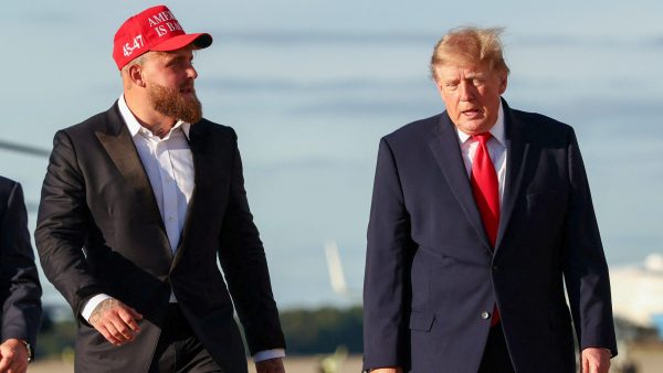 Jake Paul Takes Aim at Anti-Trump Protesters at Ohio Rally