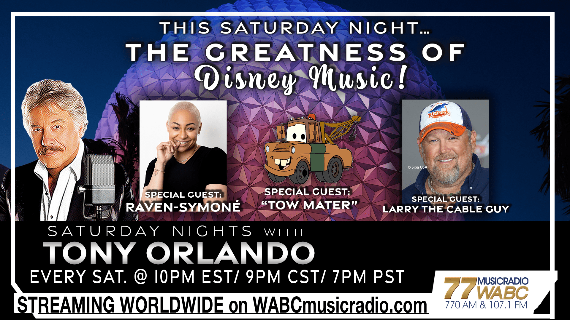 This Saturday Night, The Music Greatness Of Disney! | WABC MUSIC RADIO -  New York, NY