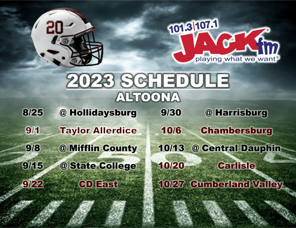 Altoona Football Schedule 2025