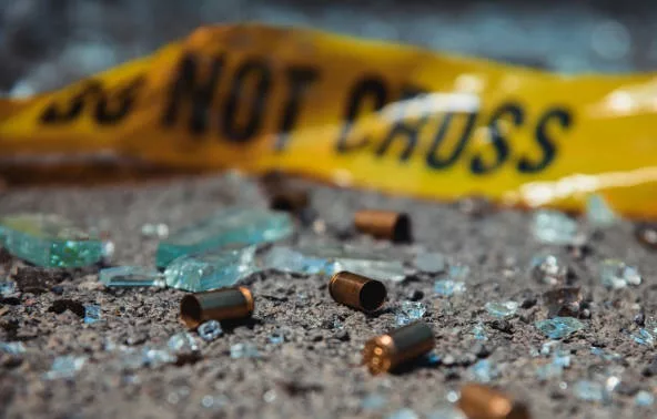 bullet-casings-and-broken-glass-crime-scene