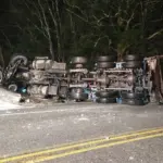 Truck Rollover In Clearfield Co., Downs Power Lines