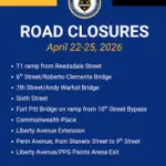 Road Closures In P-burgh During NFL Draft