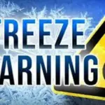 Freeze Warning Issued