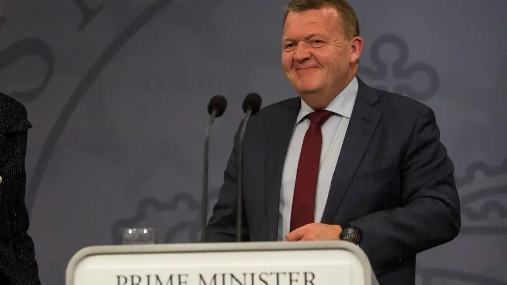 Danish Prime Minister Lars Loekke Rasmussen in Copenhagen^ Denmark - April 09^ 2018