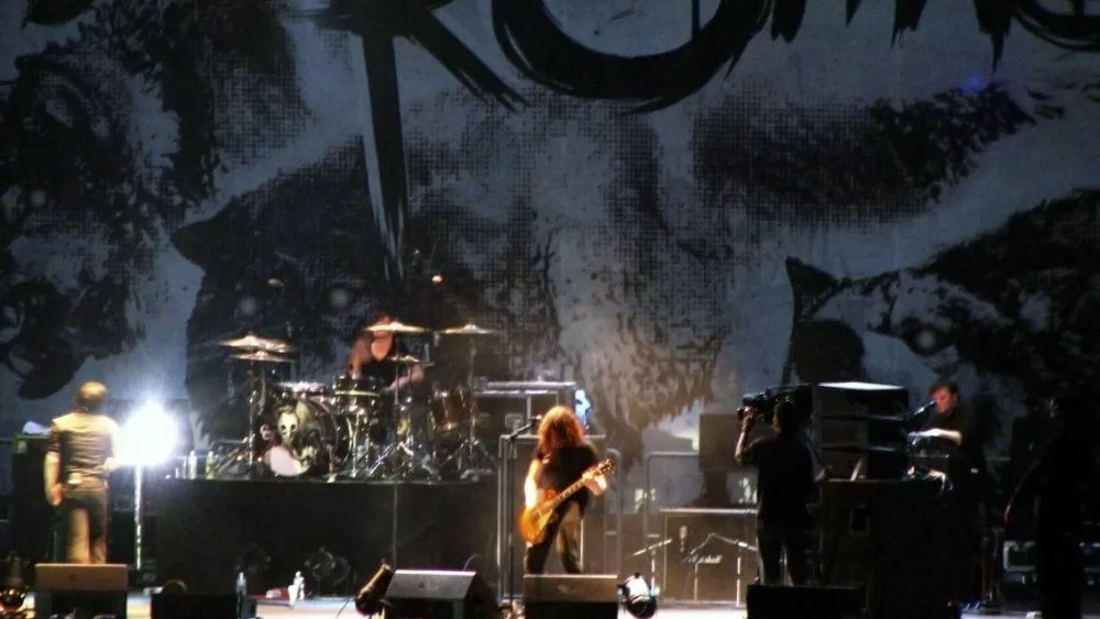 My-Chemical-Romance rock concert at night