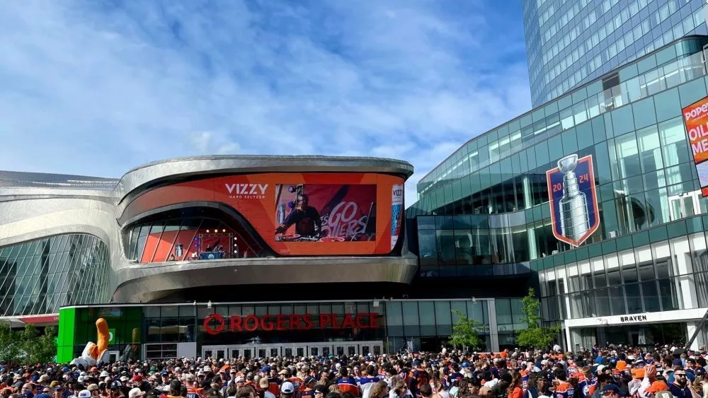 Fans Watch Stanley Cup Playoffs Edmonton^ Canada-June 15^ 2024