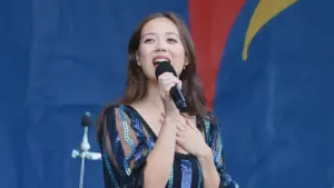 Laufey performs at New Orleans Jazz Festival New Orleans^ Louisiana USA - 05-03-2025