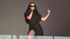 Charli XCX performed a surprise concert in Times Square. New York^ NY USA - November 18^ 2024