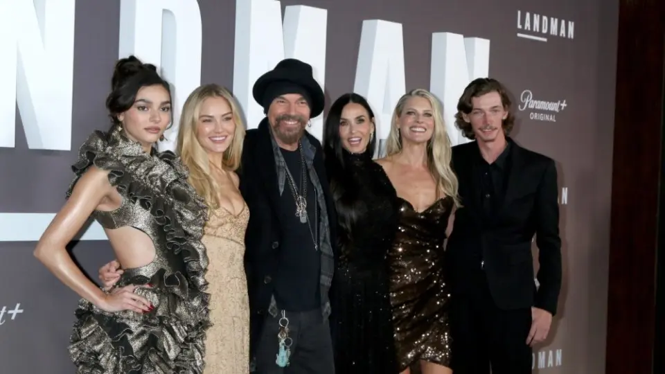 Paulina Chávez^ Michelle Randolph^ Thornton^ Demi Moore^ Ali Larter^ Lofland at the Landman' Series Premiere at Paramount Theater on November 12^ 2024 in Los Angeles^ CA