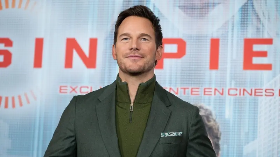 US actor Chris Pratt attends the "Sin Piedad" (Mercy) photocall at Four Seasons Hotel on January 09^ 2026 in Madrid^ Spain.