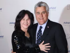 JAY LENO & wife MAVIS at the fifth annual Adopt-A-Minefield Gala in Beverly Hills. November 15^ 2005 Beverly Hills^ CA.