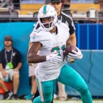 #31 RAHEEM MOSTERT RB MIAMI DOLPHINS VS JACKSONVILLE JAGUARS PRE SEASON WEEK 3 AUGUST 26^ 2023 EVERBANK STADIUM JACKSONVILLE FLORIDA