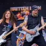 Steve Harris of Iron Maiden performing with British Lion at Rockfest music festival. HYVINKAA^ FINLAND – JUNE 3 2022