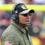 Washington Football Team head coach Ron Rivera during game at FedEx Field. Nov 14^ 2021; Landover^ MD USA