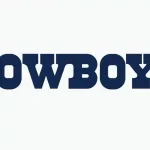 Dallas Cowboys Wordmark. Sports editorial vector logo is printed on white paper.