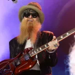 Billy Gibbons performs at America Salutes You and Wall Street Rocks Presents Guitar Legends For Heroes at Terminal 5 on November 29^ 2017 in New York City.