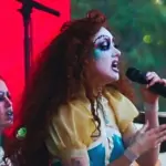 Chappell Roan performs for a huge crowd at Bonnaroo music festival Manchester^ Tennessee USA - 06-16-2024