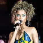 Singer Tyla on the fifth day of Rock in Rio 40 years in the city of Rock. Rio de Janeiro^ Rio de Janeiro^ Brasil September 20