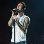 Adam Levine^ frontman of Maroon 5^ on stage of Rock In Rio Festival. RIO DE JANEIRO^ SEPTEMBER 16^ 2017