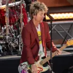 Billie Joe Armstrong performs with rock group Green Day during ABC Good Morning America concert in Central Park in New York on July 26^ 2024