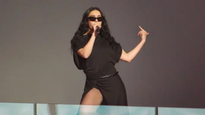 Charli XCX performed a surprise concert in Times Square. New York^ NY USA - November 18^ 2024