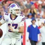 Bills' QB Josh Allen during an NFL game at Raymond James Stadium. Dec 12^ 2021; Tampa^ FL USA