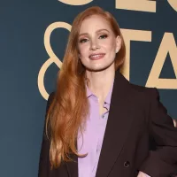 Jessica Chastain arrives for the Showtime’s ‘George Tammy’ FYC event on May 15^ 2023 in Hollywood^ CA