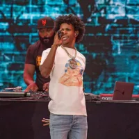 A Boogie wit da Hoodie performs during "We Love NYC: The Homecoming Concert" at the Great Lawn in Central Park on August 21^ 2021 in New York City.