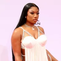 Megan Thee Stallion at the BET Awards 2021 Arrivals at the Microsoft Theater on June 27^ 2021 in Los Angeles^ CA