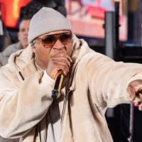 LL Cool J performs on stage during 2024 New Year's celebration on Times Square in New York on December 31^ 2023.