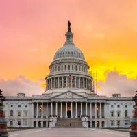 The United States Capitol building in Washington DC^ sunrise