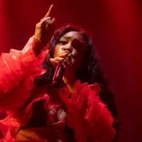 SZA performs at III Points Festival in Miami's Wynwood Art District. UNITED STATES - FEBRUARY 17^ 2019