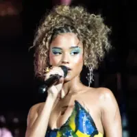 Tyla on the fifth day of Rock in Rio 40 years in the city of Rock. Rio de Janeiro^ Rio de Janeiro^ Brasil September 20
