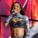 Glorilla Performs on the Lil Baby It's Only Us Tour at The Vystar Veterans Memorial Arena in Jacksonville Florida USA September 16^ 2023