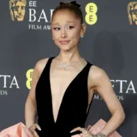 Ariana Grande attends the 2025 BAFTA Film Awards at The Royal Festival Hall in London^ England. London^ United Kingdom - February 16^ 2025