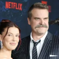 Millie Bobby Brown^ David Harbour at the Netflix Stranger Things Season 5 World Premiere at the TCL Chinese Theatre IMAX LOS ANGELES - NOVEMBER 6